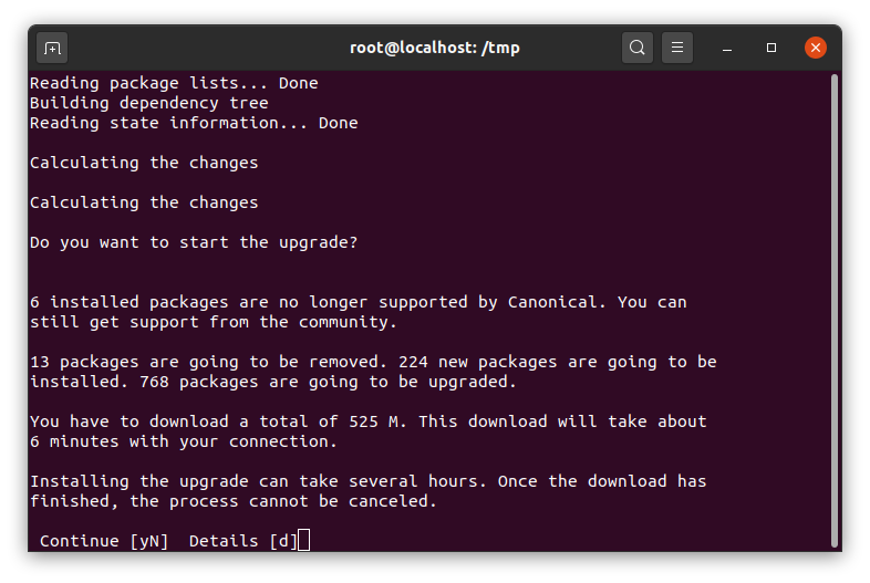 ubuntu upgrade 2